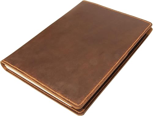 Miniatura 2 de Folio de cuero personalizado del negocio, para los cojines legales de la escritura del cojín de los topscartera del trabajo del tamaño del cuero 8,5