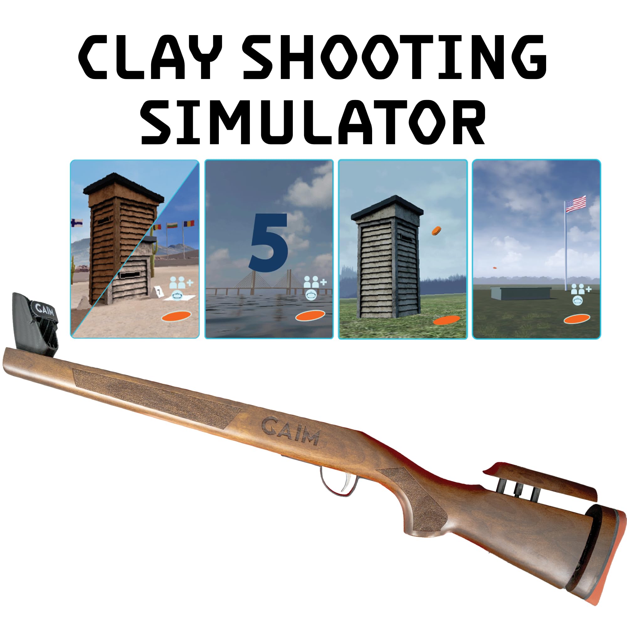Amazon.com: GAIM Clay Shooting VR Simulator (Adjustable