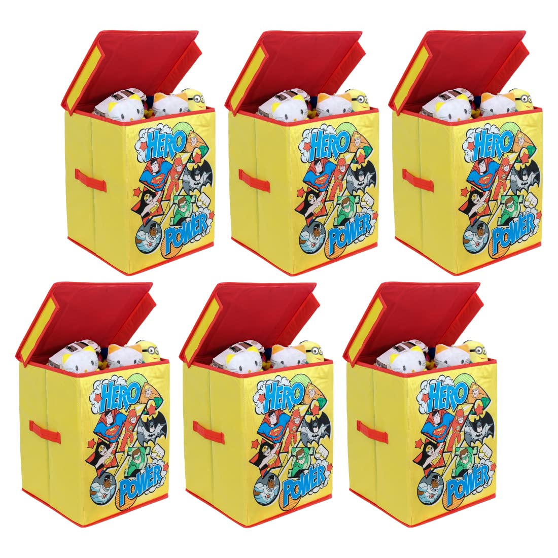 DC SuperFriends Toys Organizer (Set of 6 pcs), Storage Box for Kids, with top lid, Big (B07GKYLFXW) Amazon Price History, Amazon Price Tracker