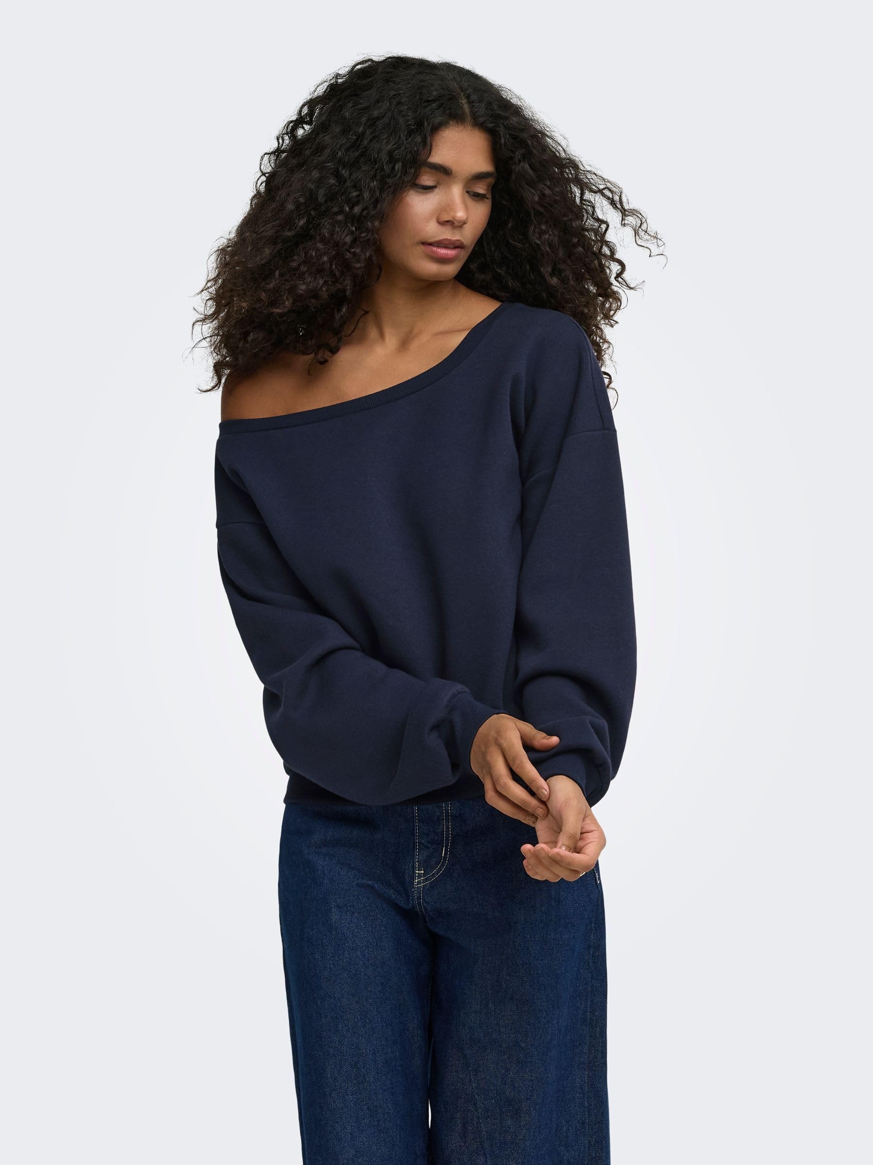 Only Onlrhina L/S One Shoulder Swt Noos Donna