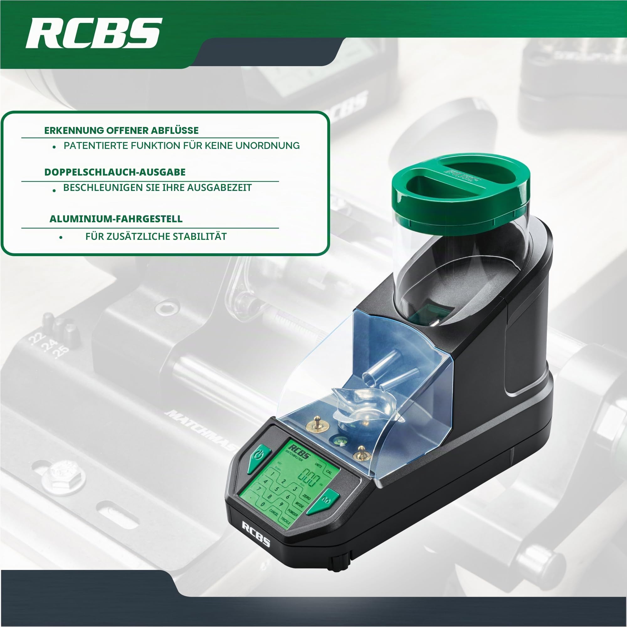 RCBS MatchMaster Pulverspender, Schwarz, Einheitsgröße, Ansicht 7