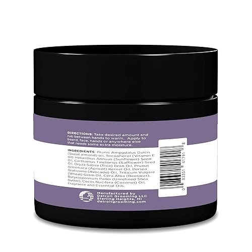 Miniatura 2 de Detroit Grooming Co. Mantequilla para barba para hombres  Suaviza, espesa e hidrata con aceite de cártamo y manteca de karité  Aroma Belle Isle, 2
