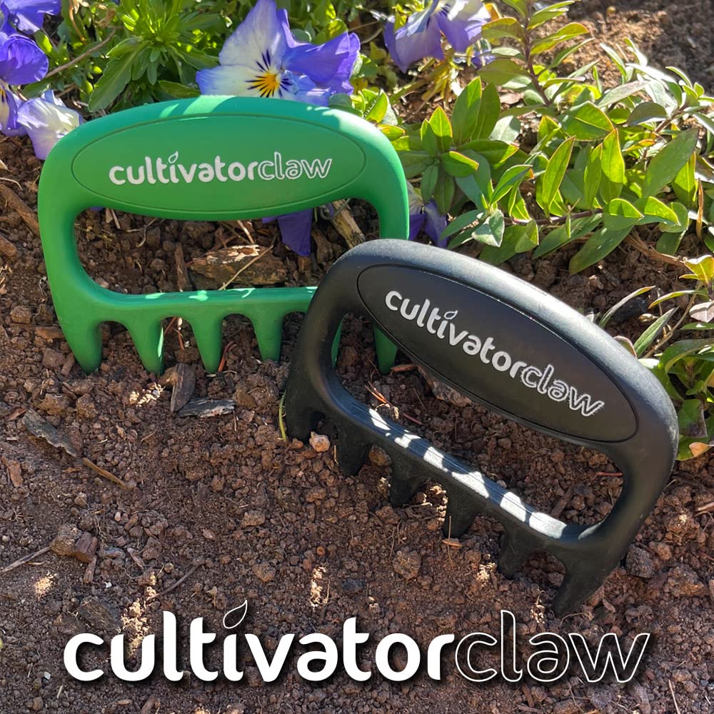 Garra de cultivador - Herramientas ergonómicas de jardinería - Herramienta de jardín de mano - Rastrillo de mano - Desbrozadora de nailon fuerte - Deshierbe manual, aireación, cultivo.. 8