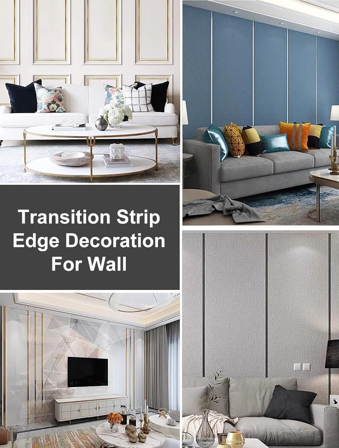 White Floor Transition Strip Aluminum Alloy, T Molding/Flat Door Threshold Strip Wood to Tile, Seam Cover Strip for Vinyl Plank Flooring(Flat,8mm (0.3in) Wide)