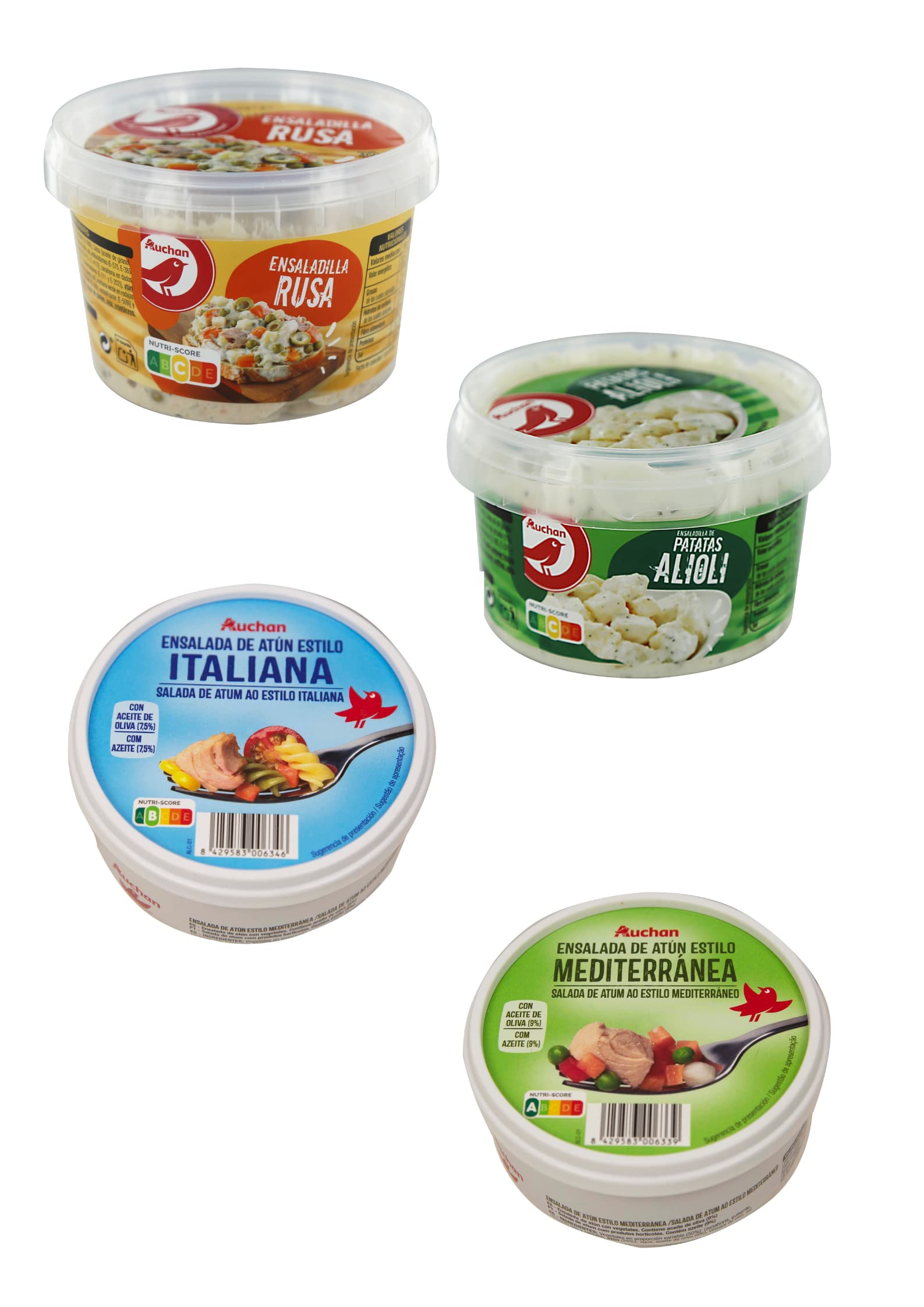 Menu rapido semanal|7 primeros|7 segundos|7 Postre| 7 agua Auchan (PRODUCTO REFRIGERADO HASTA CASA)