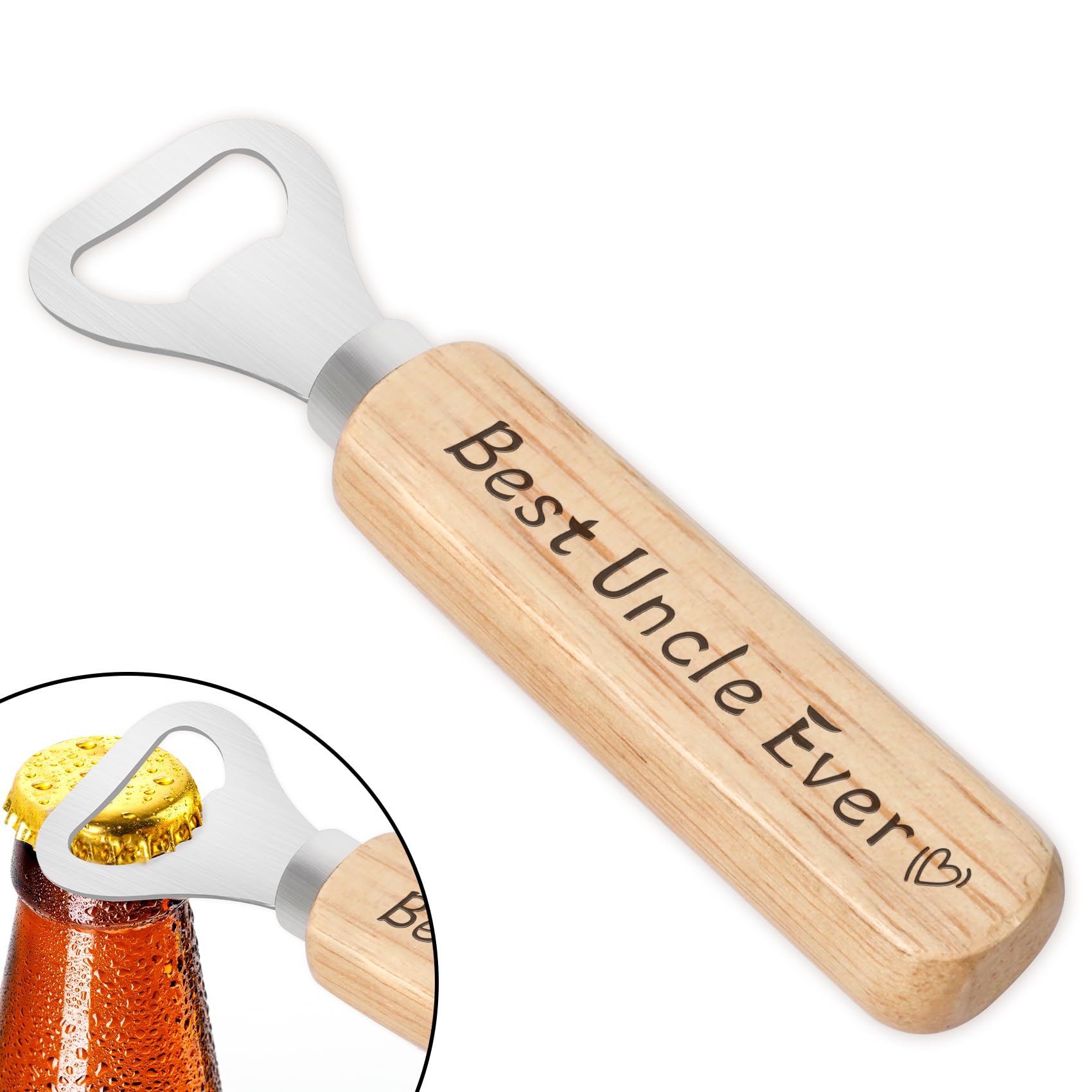 Uncle Gifts Bottle Opener Gifts for Uncle Bottle Opener from Niece Nephew Uncle Birthday Gift Uncle Father's Day Presents Auntie and Uncle Gift Christmas Valentines Presents โ image 1