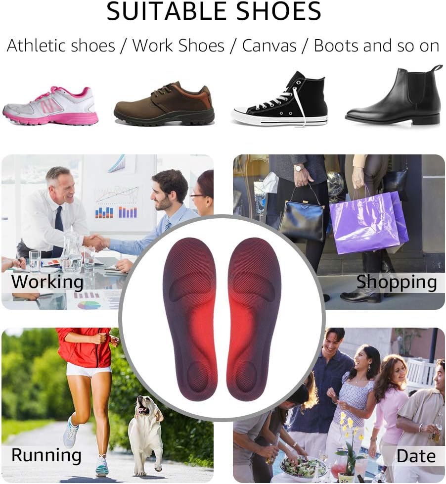 Dr. Foot's Arch Support Insoles, Relief from Plantar Fasciitis, Metatarsal and Heel Pain, Foot Pain (Medium(Women's 6-10/ Men's 5-8)) - Image 6