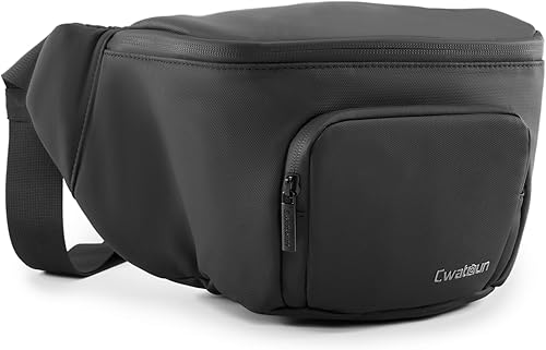 Cwatcun Riñonera impermeable para cámara compacta, ligera y portátil, bolsa cruzada para Canon, Nikon, Sony, Fuji DSLRSLRcámara sin espejo, lente,