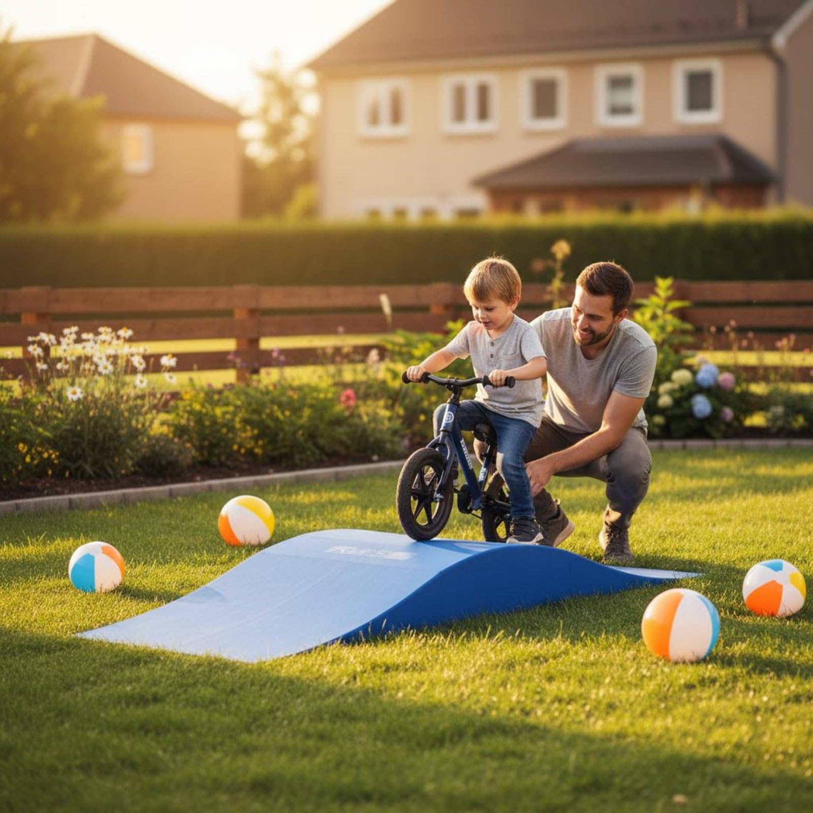 Tremplin Enfants Rampe Skateboard Vélo Patins Élément Courbe pour Précision et Confiance Surface Polie Montage sans Outil Segments Reliables Adapté