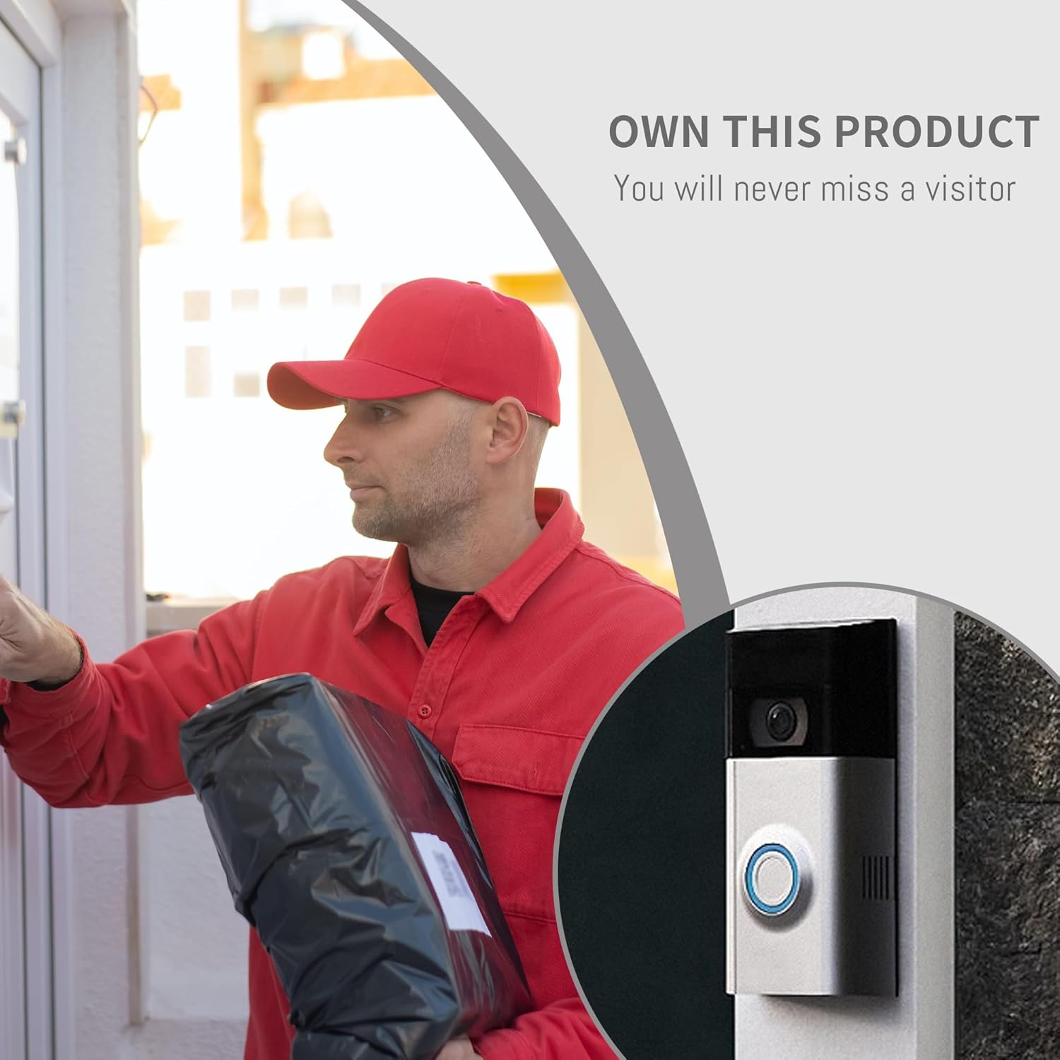 Replacement Charger for Ring Battery Compatible with Ring-Doorbell-Camera 2/3/4/3plus, Stick Up Cam Battery (2nd and 3rd Gen), Also for Spotlight Cam and Peephole Cam