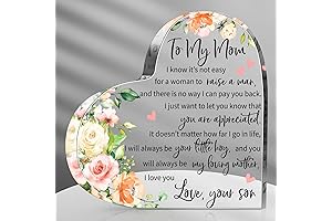 Jetec Mother's Day Gifts for Mom - Sentimental Plaque with Heartwarming Message
