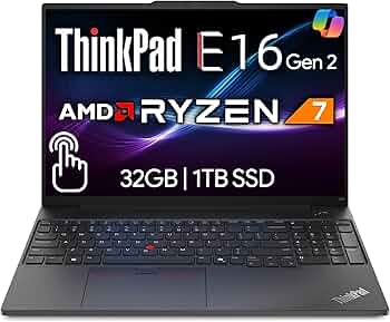 Amazon.com: Lenovo ThinkPad E16 Gen 2, 16” Touchscreen IPS Display