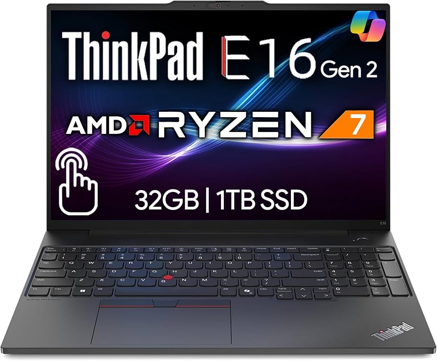 Amazon.com: Lenovo ThinkPad E16 Gen 2, 16” Touchscreen IPS Display