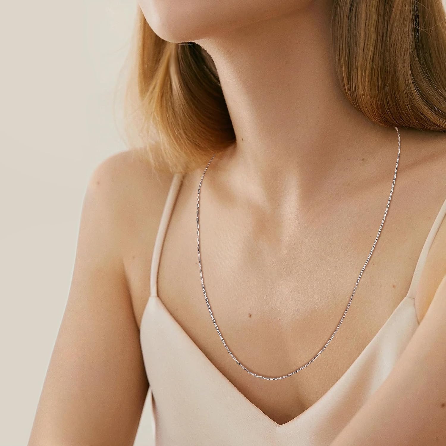 Gacimy 925 Sterling Silver Paperclip Necklace for Women, 1.3MM 1.5MM 1.8MM 2.0MM Width 16" 18" 20" 22" 24" Length with 2" Extension Chains