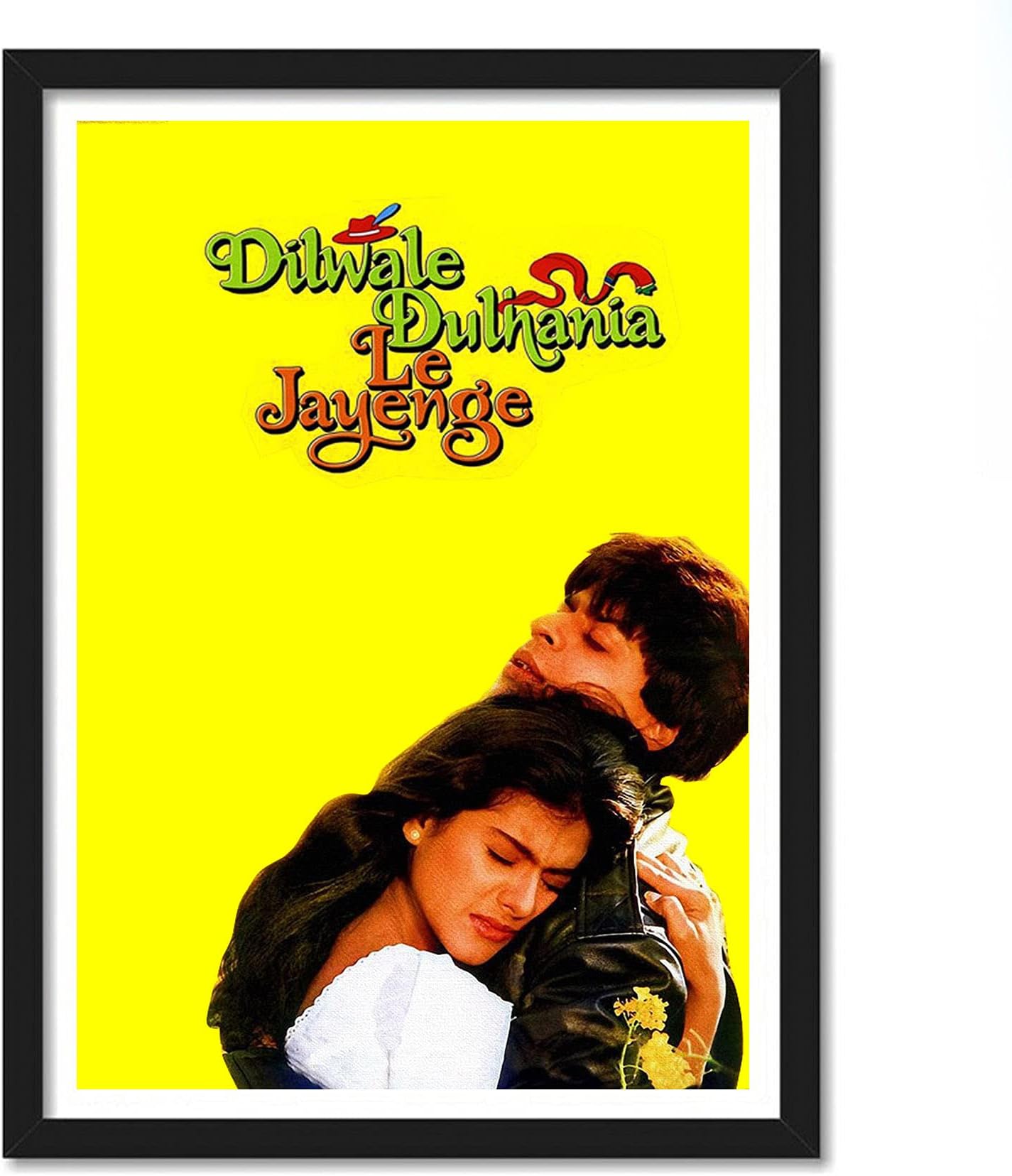 Good Hope D D L J Shahrukh Khan & kajol Framed Poster For Room & Office (Multicolor 10 Inch X 13 Inch Framed)