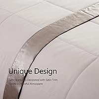 Vista 6 de COMFLIVE Down Alternative Blanket - Queen Size Blanket with Satin Trim - Bed Blanket for All Seasons - Winter Summer Comfort Soft 90"x90