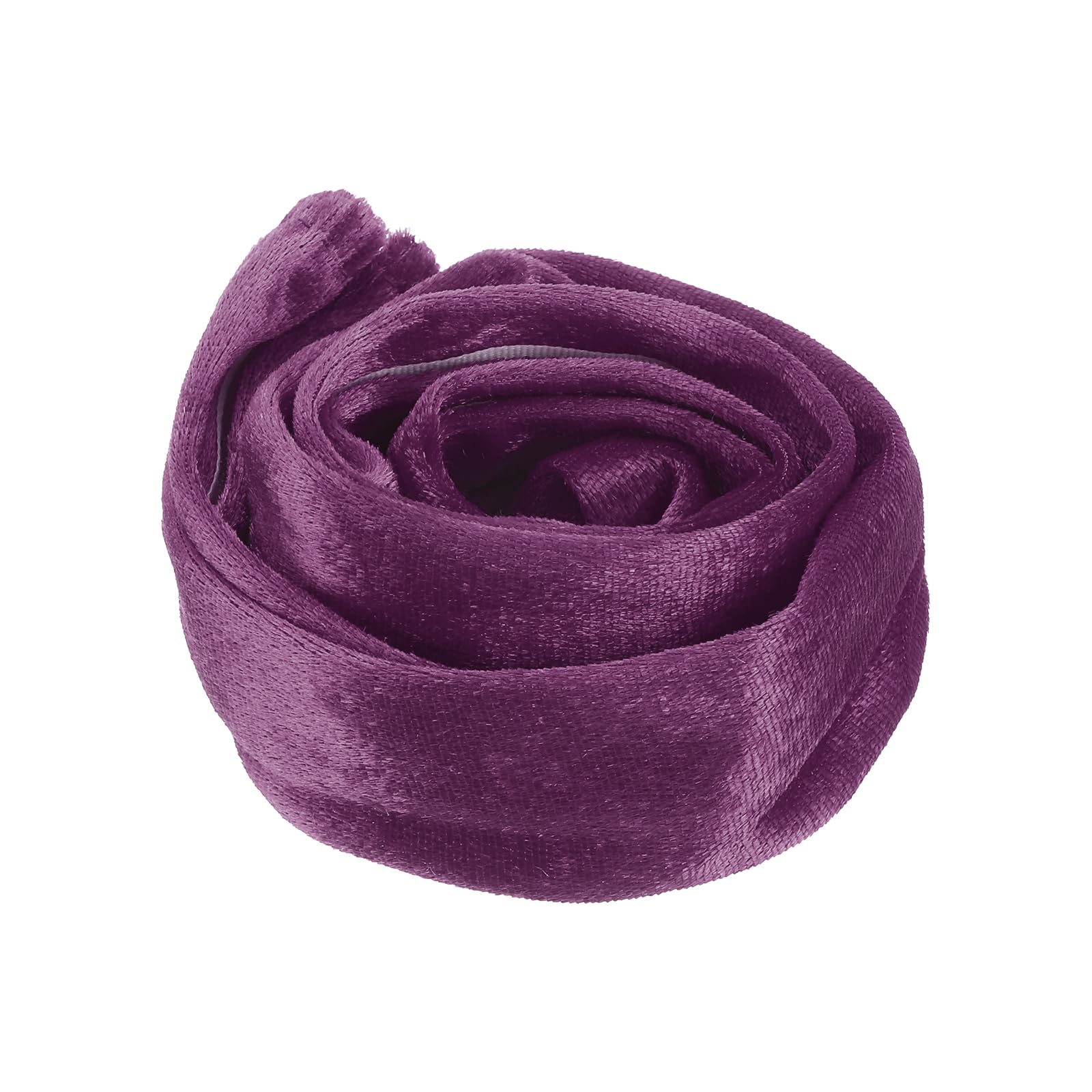 PATIKIL 2ft Chandelier Chain Cord Cover, Velvet Cloth Fabric Chain Sleeve Decorative Cord Covers for Chandelier Wires Swing Cable, Hook and Loop Fastener Style, Purple