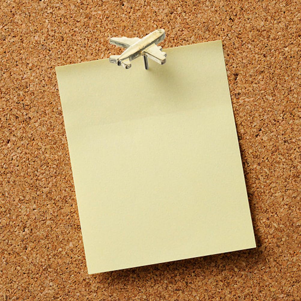 NUOBESTY 30Pcs Aircraft Push Pins Metal Airplane Thumb Tacks for Cork Board Photo Wall Office Home Decoration and Map Marking - Image 3