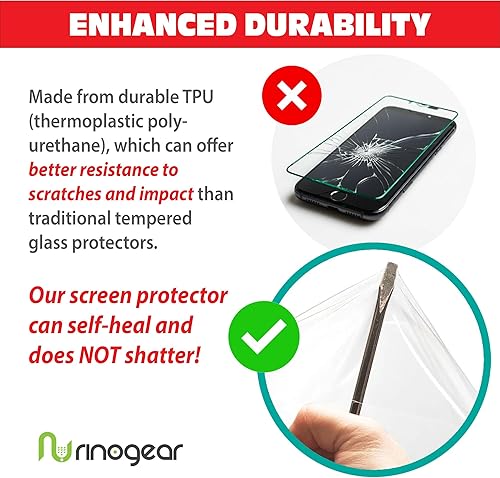 Miniatura 4 de RinoGear Protector de pantalla para Amazfit GTS 4 Mini protector de pantalla compatible con fundas, accesorios flexibles de cobertura completa,