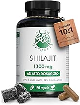 Himalaya Original Shilajit - 1300mg per daily dose (10:1 extract) - 50% Fulvic Acid & 12% Humic Acid - 3 Months Stock (180 Capsules) - Green Naturals
