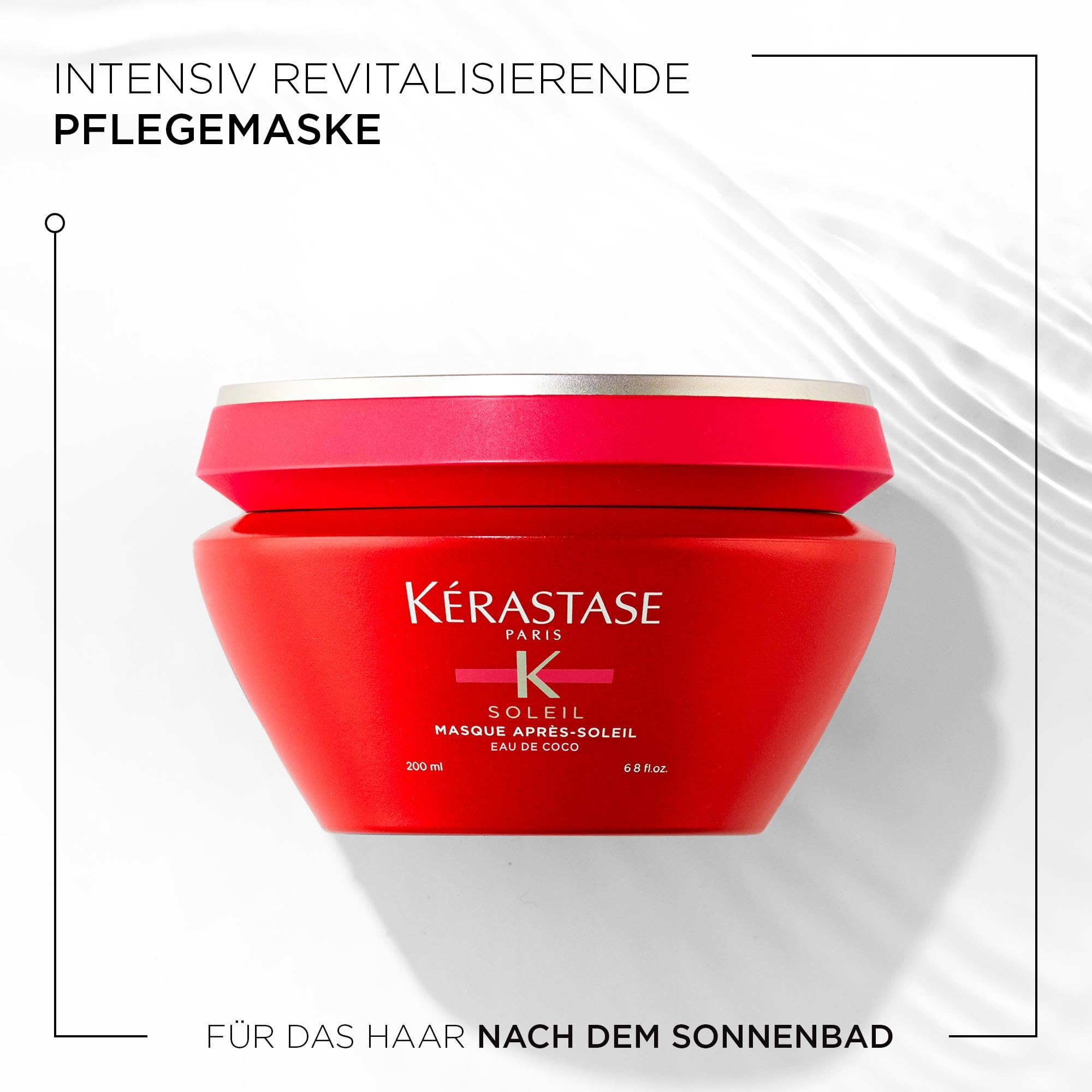 Kérastase Haarmaske mit Sonnenschutz für jedes Haar, Revitalisierend und intensiv nährend, Masque Après-Soleil, Soleil, 200 ml