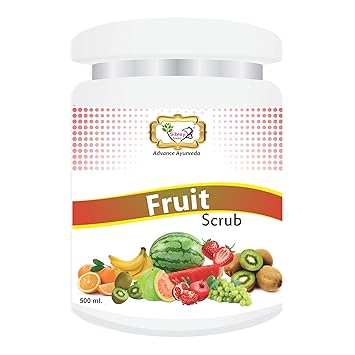 Sibley Beauty Mix-Fruit Face Scrub (1 x 500 gm.) - for brightening, smoothening, facial glow, oily dry normal combination skin, men women girls boys - Salon Pack Products
