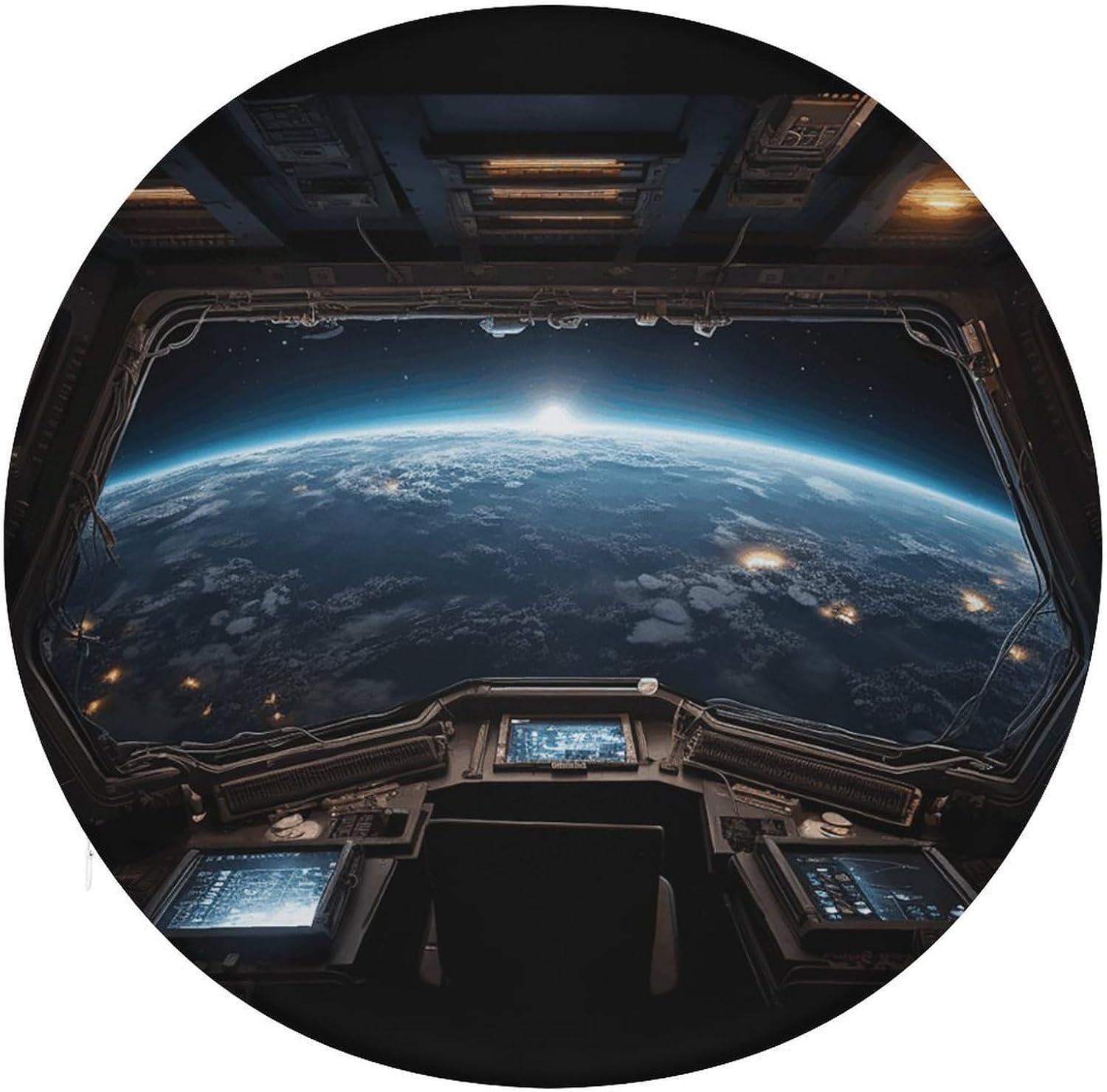 Outer Space Views from Chair Cushions Floor Pillow Chair Pad
