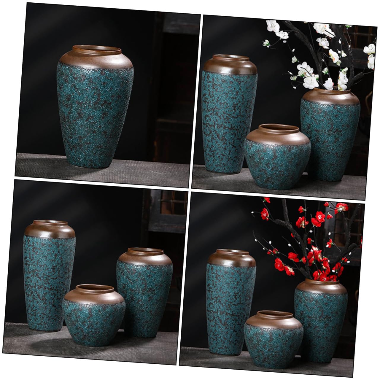 ABOOFAN Vaso in Ceramica Per Fiori Vaso Da Tavolo Per Casa Contenitore Decorativo Per Piante Design Semplice e Pratico