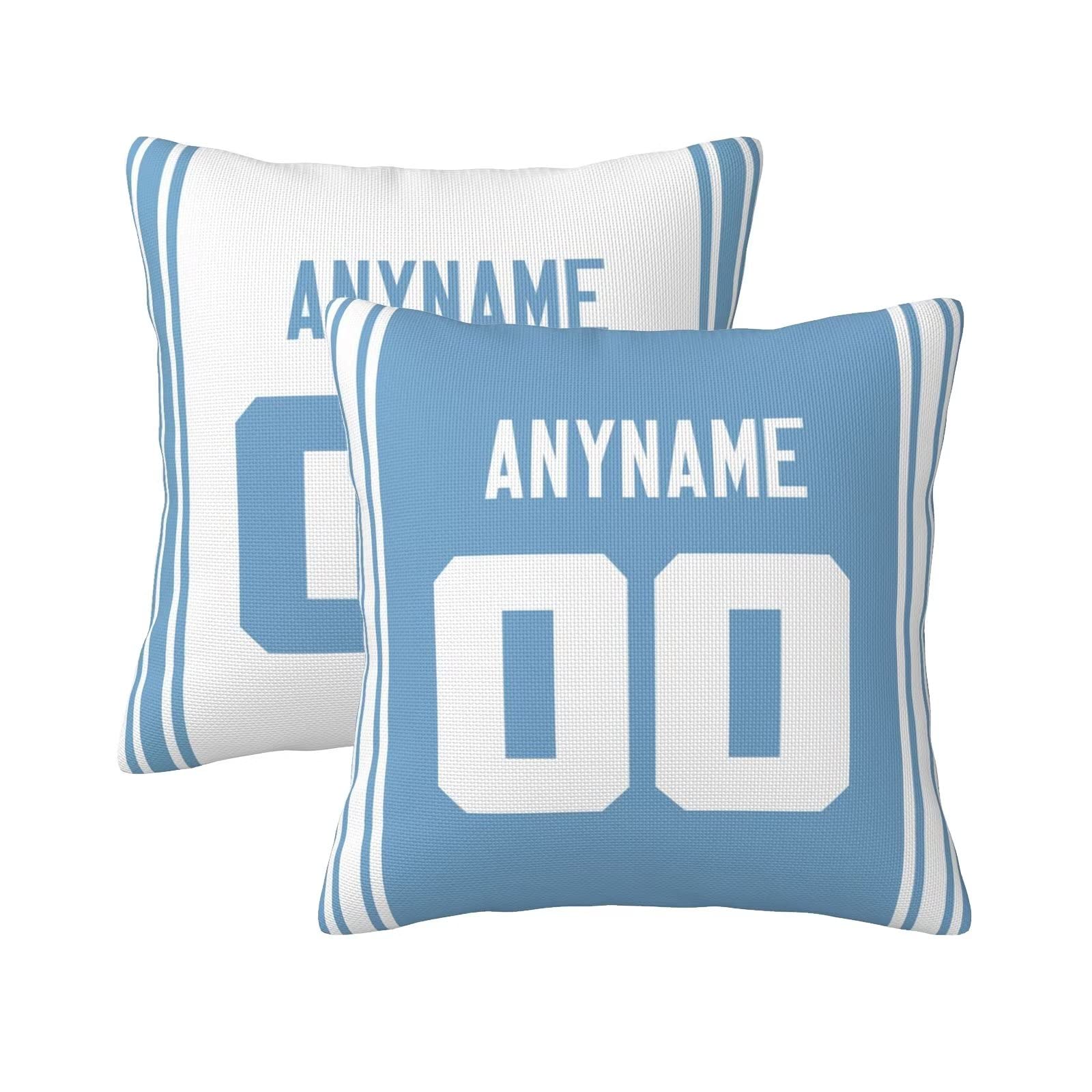 Slaccvd Custom University Throw Basketball Pillow Cases(2Packs) Personalized Design Any Name and Number 18