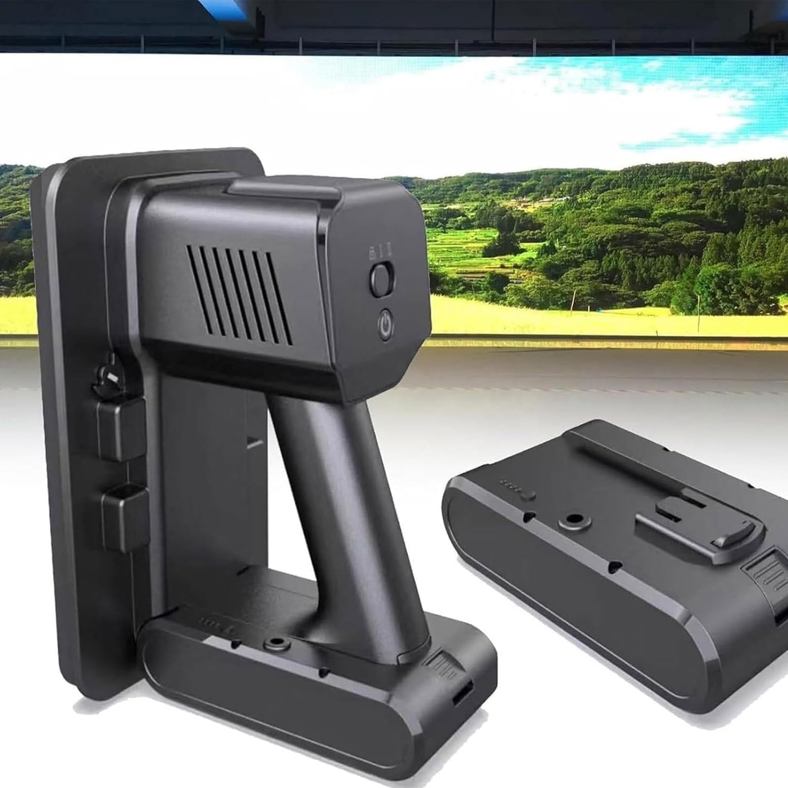 Ventosa Eléctrica Para Mantenimiento Frontal De Pantallas LED, Elevador De Pantalla Portátil 350W, Capacidad De Carga 30 kg, Ventosa Recargable Para Pantallas LED & Pantallas Cu Non-removable-battery