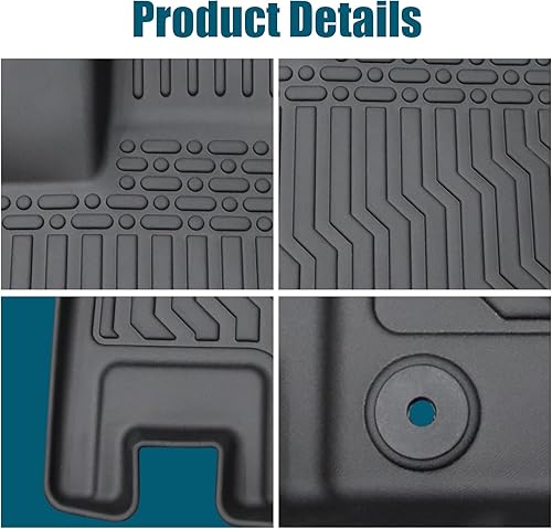 Miniatura 2 de YODANCELEAPS All-Weather TPE Rubber Floor Mats Compatible with Chevrolet Cruze 2016-2019(No Fit 2016 Cruze Limited), Custom Fit Full Car Carpet