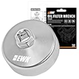 EWK 64mm 14 Flute Oil Filter Wrench, Forged Steel Removal Tool for Toyota, Lexus, Honda, Notch-Less Design, 1/2