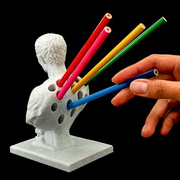 Julius Caesar Office Desk Pen Holder (Brown)
