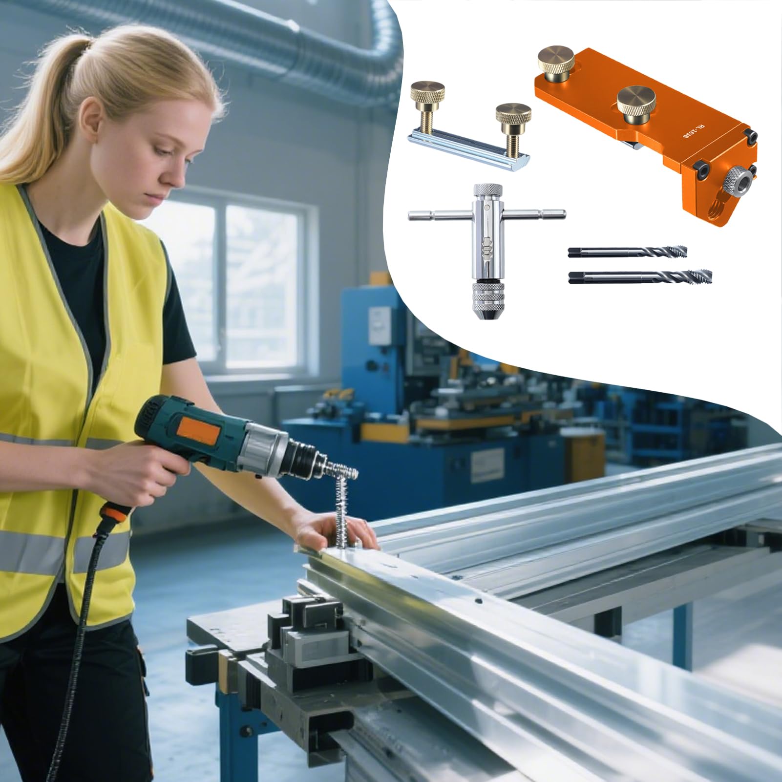 Guía Para Roscado De Perfil De Aluminio - Plantilla De Perforación,Posicionamiento Preciso Para Fabricación Instalación De Cable Y Mecanizado