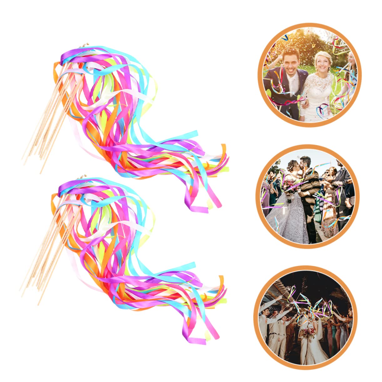 PLAFOPE 40stücke Hochzeit Bänder Feenstäbe Dekorative Streamer Stäbe Für Hochzeitsfeiern Partys Und Besondere Anlässe Inklusive Lebhaften Farben
