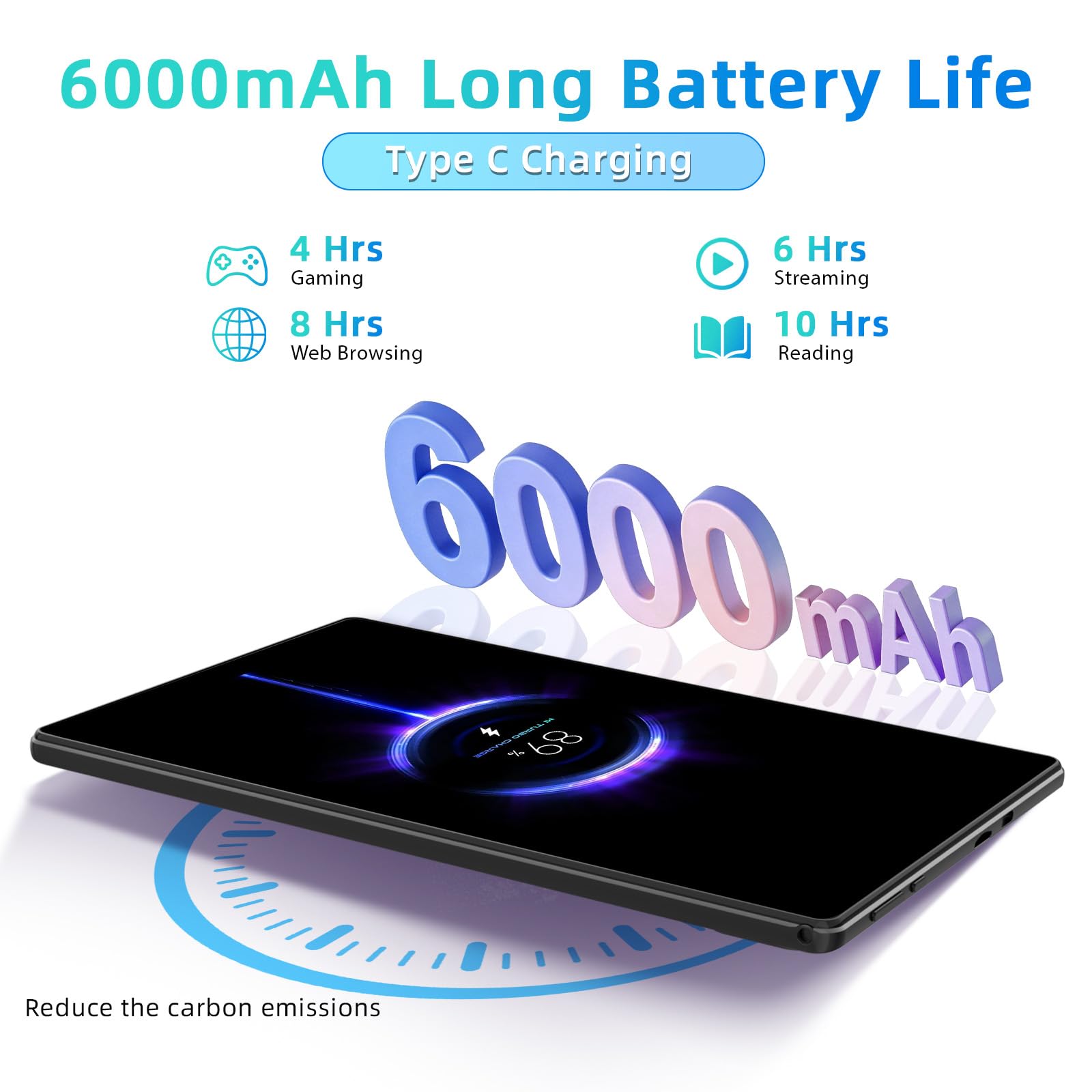 Tablet 10 Pulgadas, Android 15 Tablet con Funda, 18GB RAM +128GB ROM, Octa-Core T30, 1TB TF Expandable, Pantalla IPS HD 1280x800, 6000mAh, 5MP+8MP, WiFi 6, Gemini AI, GPS, GMS, Face ID, BT 5.0
