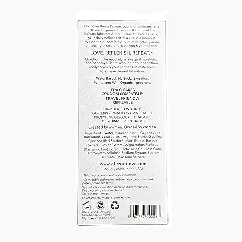 Miniatura 3 de Glissant Hydratant D'Amour Lubricante natural a base de agua e hidratante íntimo en aerosol con ácido hialurónico y aloe vera  Lubricante premium