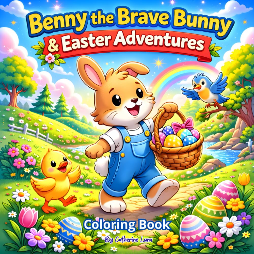 Benny the Brave Bunny & Easter Adventures: Coloring Book