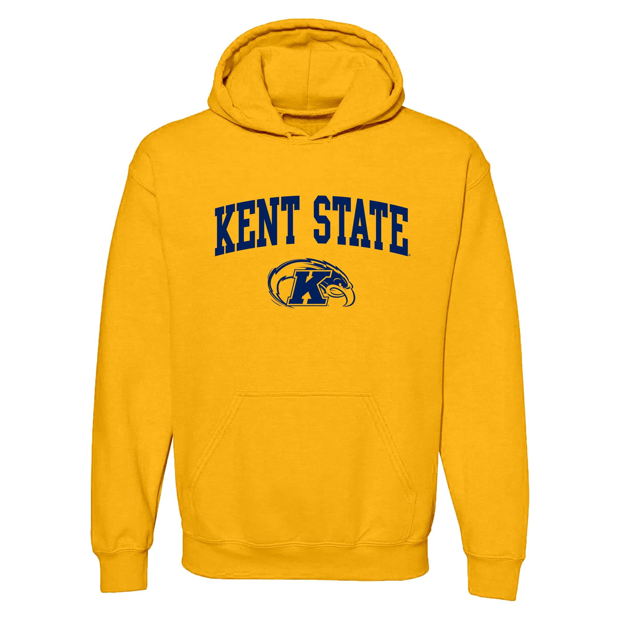 NCAA Officially Licensed College - University Team Color Arch Logo Hoodie, Kent State Golden Flashes Gold, XXXL โ image 1