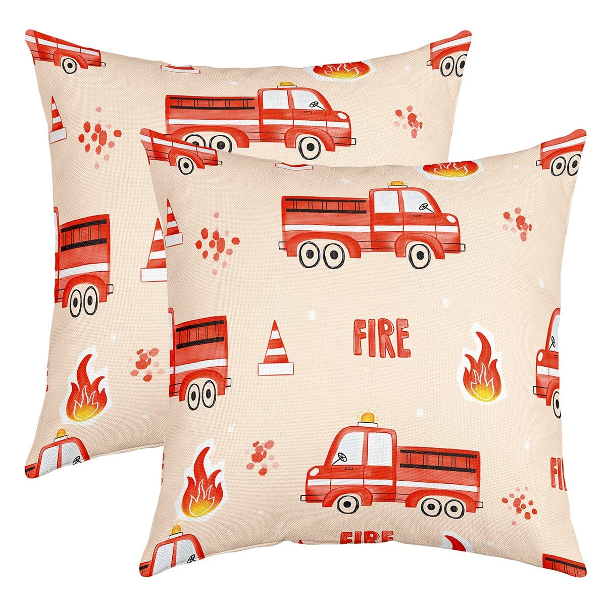 Cartoon Car Throw Pillow Cover 20