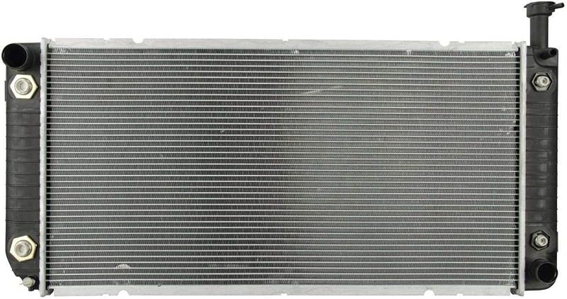 Radiador de arrefecimento do motor AParts 52381045 para Chevrolet Express 3500 e GMC Savana 3500 8.1L 2001–2002