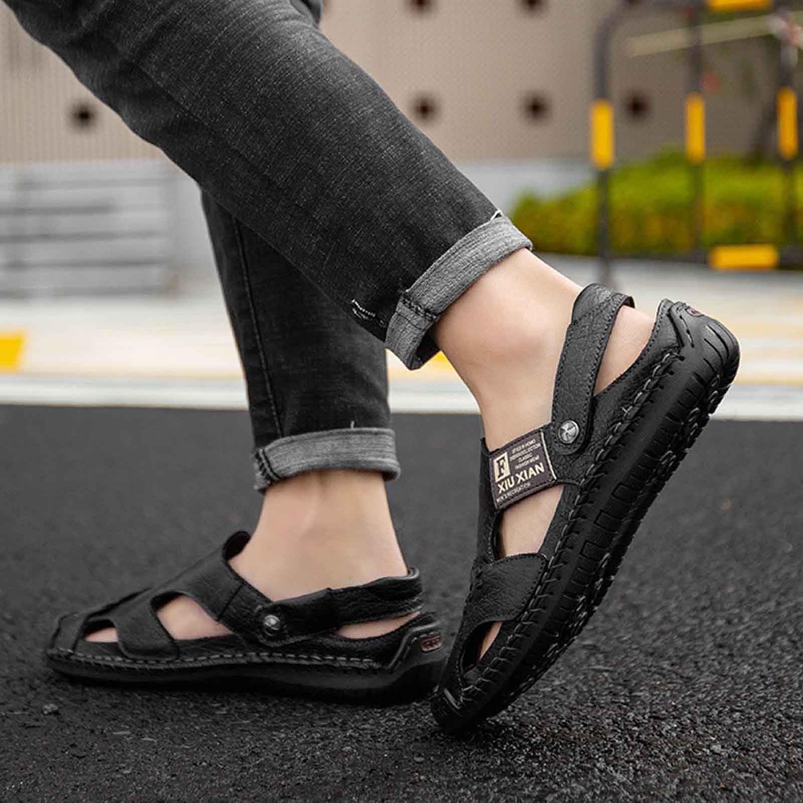 Generico Ciabatta Uomo,Pantofole Uomo Sandali da Comodi Slip-On Traspiranti Leggeri per Stile Casual e Passeggiate Estive