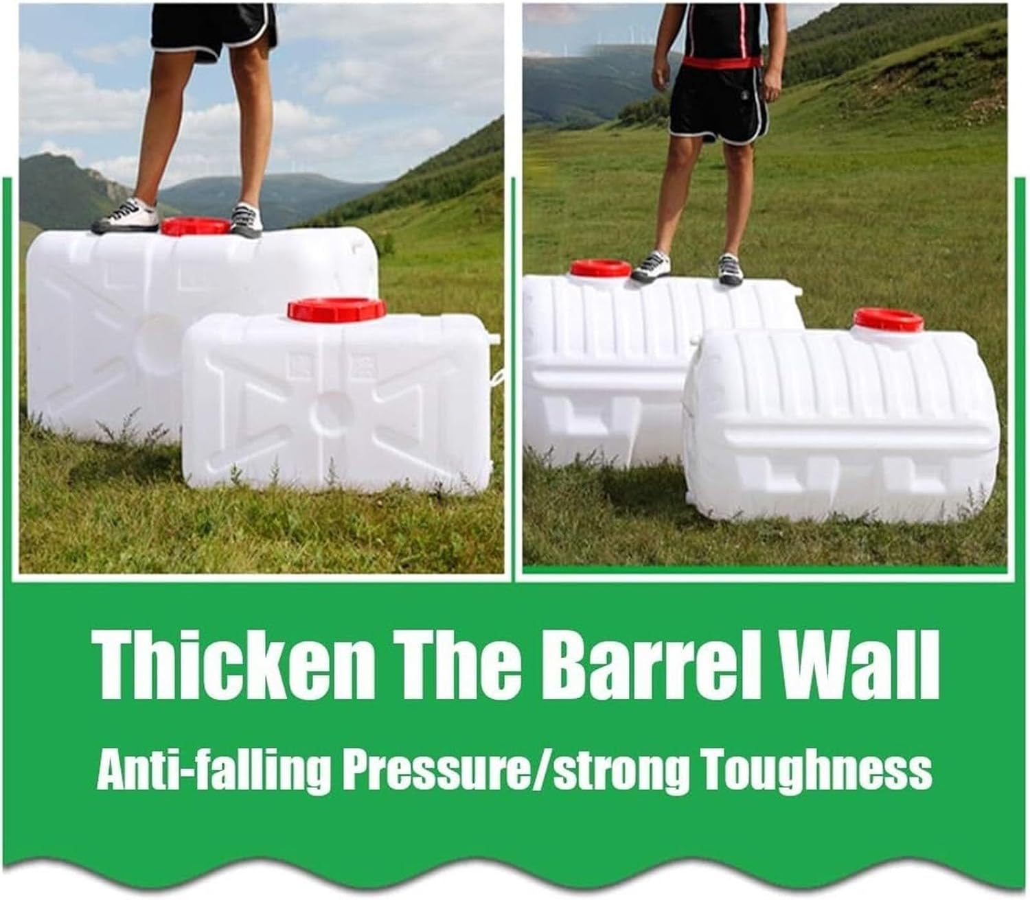 Portable Water Tank with Faucet, Leak-Proof Handle Design, Easy to Carry, Ideal for Camping, Hiking, Outdoor Adventures, 5 Gallon Capacity.