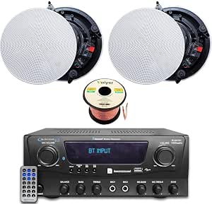 Technical Pro Home Theater Sound System Kit, 1000 Watts Bluetooth Amplifier
