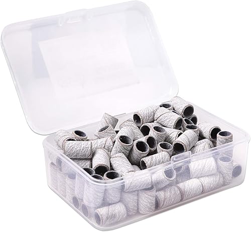 Miniatura 20 de Pana - 100 unidades de bandas para limar las uñas, con mandril color plata u oro