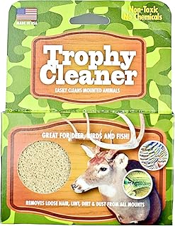 Sparkle Plenty Animal Trophy Mount Cleaner for Taxidermy Animals - Dry Cleaning Sponge for Taxidermy Wall Decor & Tall Trophy Deer Antlers Mount - Natural Rubber Sponge Cleaner Pack for Home Cleaning