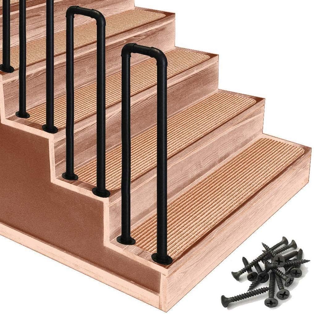 Amazon Co Jp 玄関用手すりセット 手すり付き 玄関台 手摺上がりション 上り下り楽々 立ち上がり補助手すり 屋外階段階段手すり 屋内階段用 手すり移行 外階段エクステリアサポートバーコンドミニアムロフトヴィラ回廊庭のために階段の手すり 手すりピケットは 1