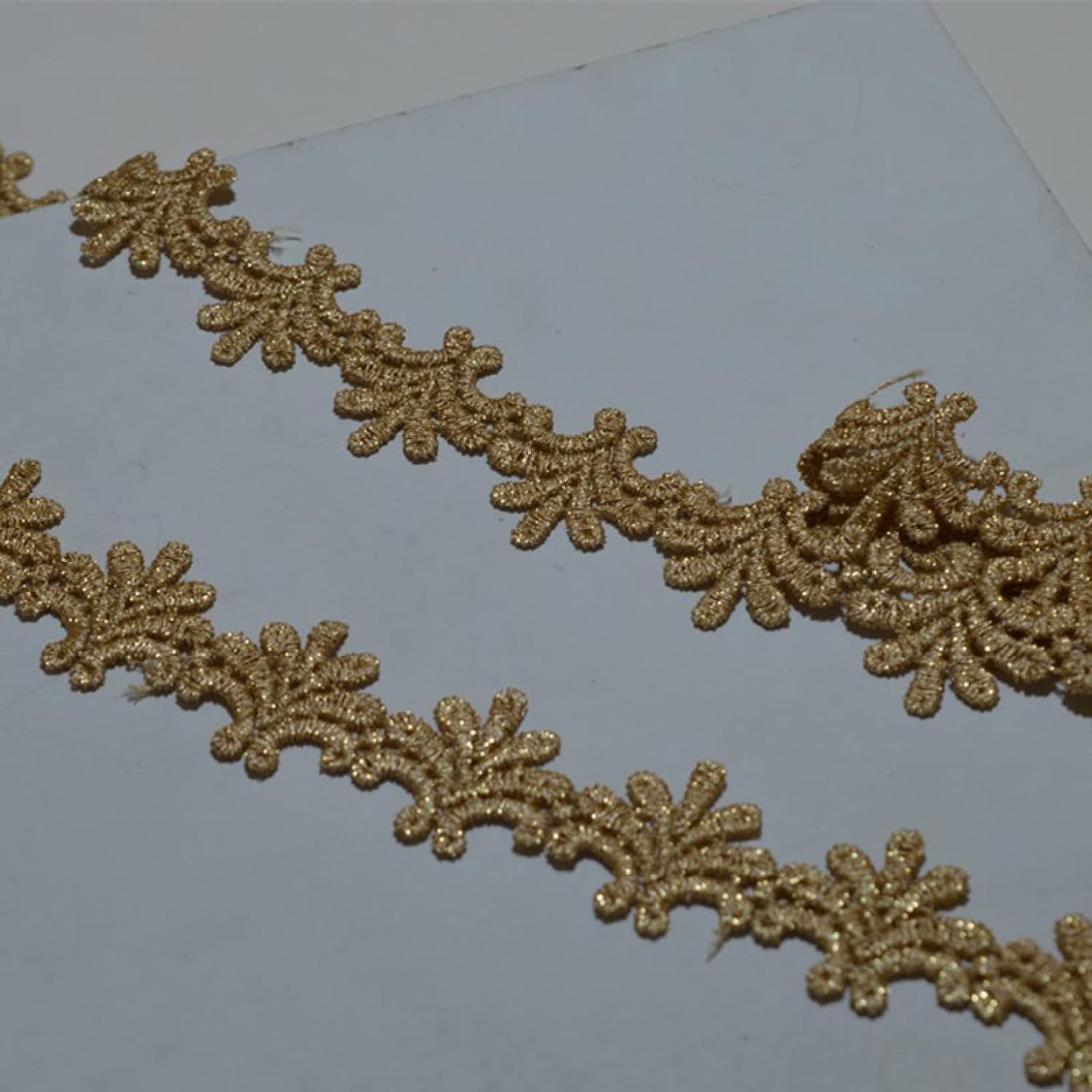 5 Yard Gold Embroidery Lace Trim Lace Ribbon Edging