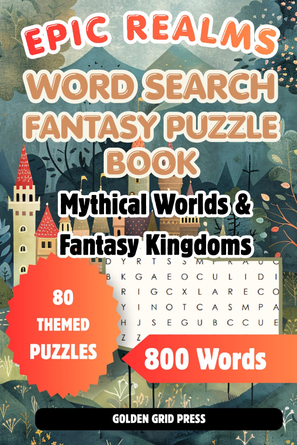 Epic Realms Word Search Puzzle Book: Legendary Adventures in Mythical Worlds & Fantasy Kingdoms