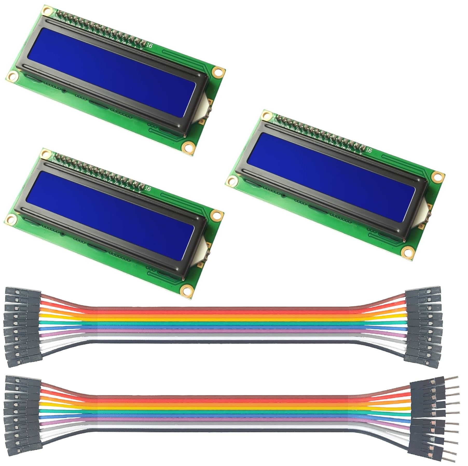 Amazon.com: MTDELE 3Pcs IIC I2C 1602 LCD Display Module Compatible with ...